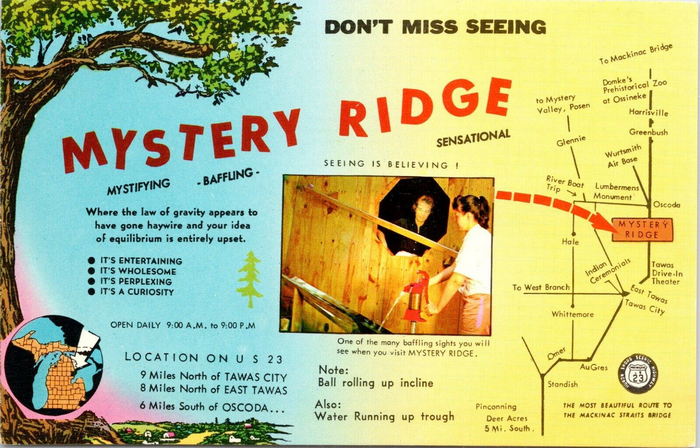 Mystery Ridge - Old Post Card (newer photo)